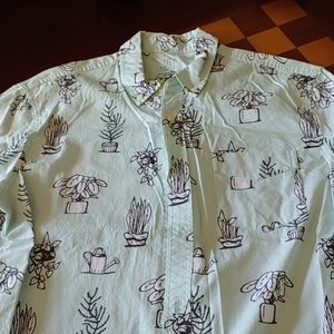 Men's short sleeve button up shirt